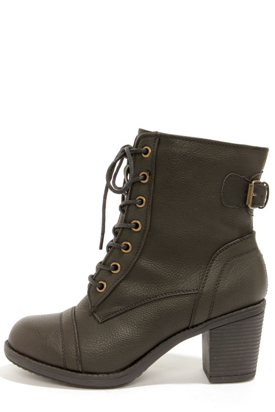 wild diva lace up boots