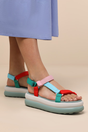 Twins Multi Strappy Flatform Sandals 4