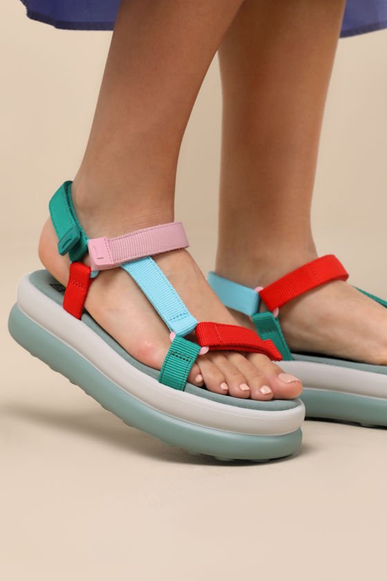 Twins Multi Strappy Flatform Sandals 5