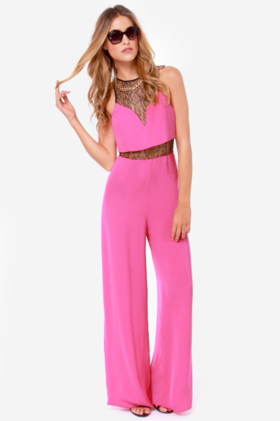 pink jumpsuit dress