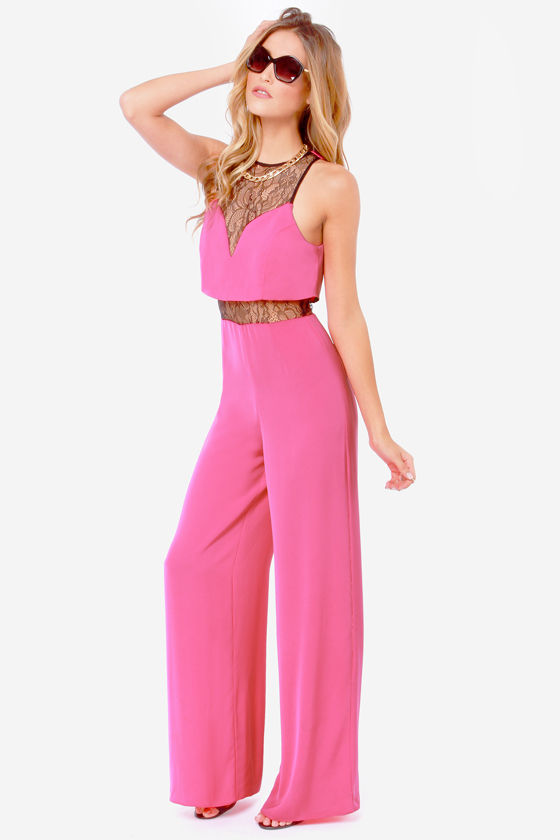 bubblegum pink jumpsuit