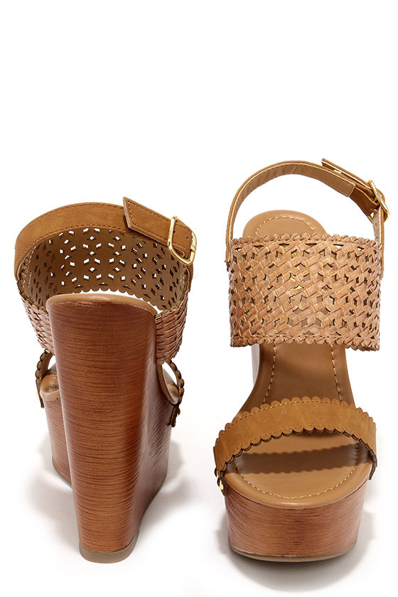 tan wedge sandals