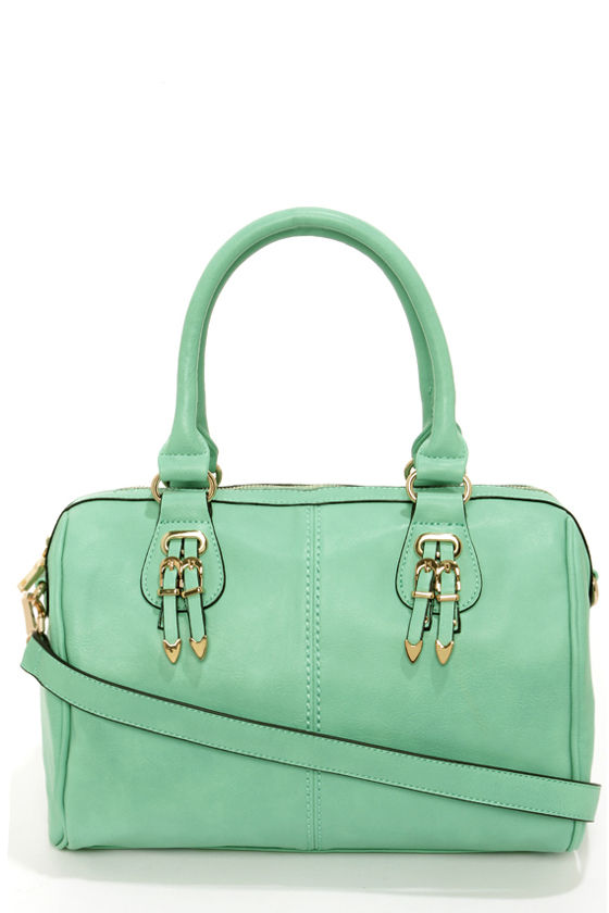 mint green purse