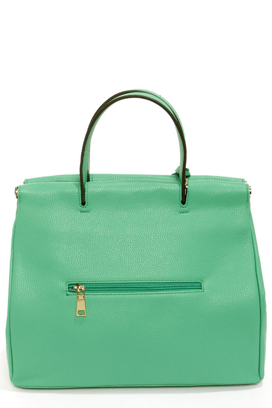 Cute Sea Green Purse - Vegan Leather Purse - Sea Green Handbag - $49.00