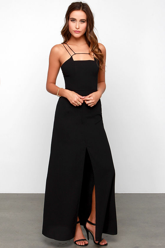 Keepsake Mirror Image Maxi Black Dress Black Maxi Dress 97.00