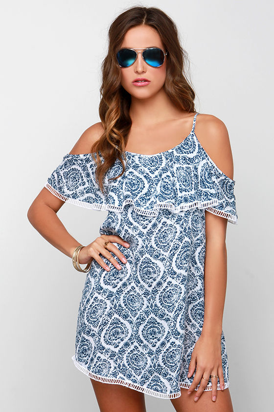 cold shoulder casual dress