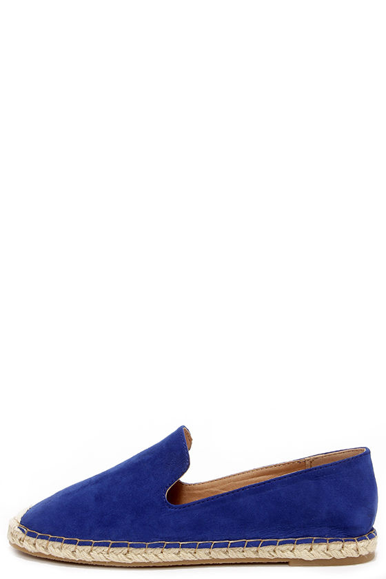 blue flat espadrilles