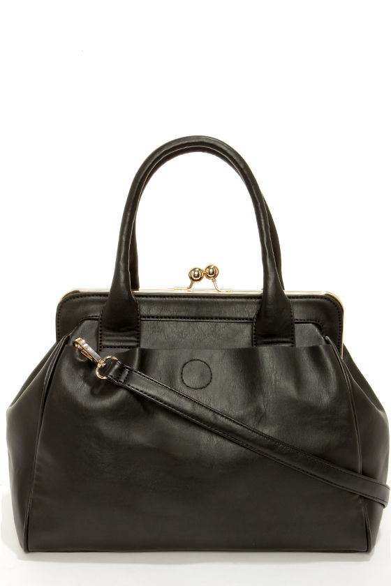 Cute Black Handbag Black Purse Vegan Purse 49.00 Lulus