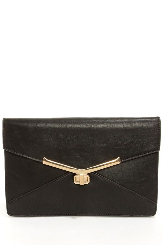 Go For It Black Clutch by Urban Expressions
