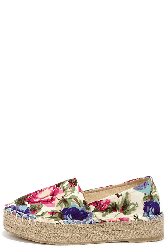 espadrille floral