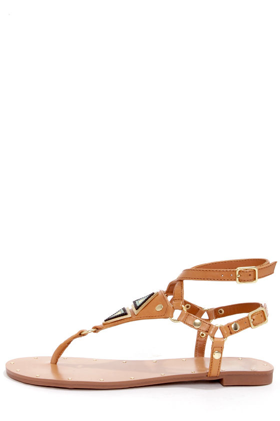 Cute Tan Sandals - Leather Sandals - Thong Sandals - $69.00 - Lulus