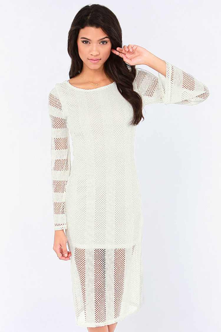 rvca crochet dress RVCA Squared Crochet Summer Dress In Multi Print for Women