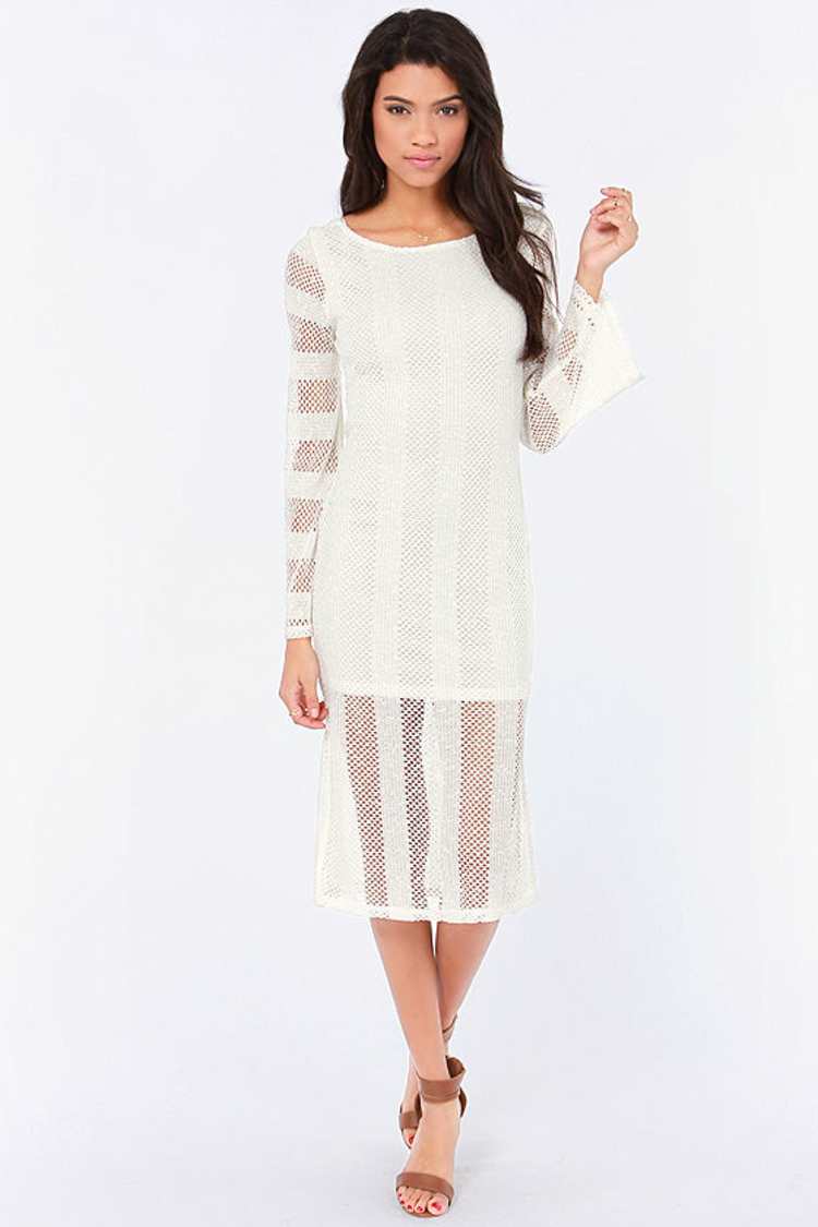 rvca crochet dress RVCA Squared Crochet Summer Dress In Multi Print for Women