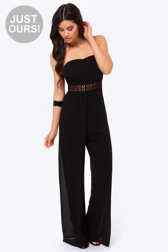 sexy black jumpsuit