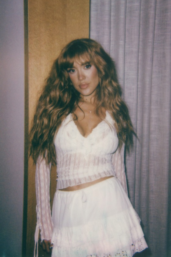 Image of Lindley Cream Sheer Lace Ruffled Long Sleeve Top