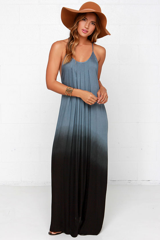 Blue Dress - Ombre Dress - Maxi Dress - Dip-Dye Dress - $64.00 - Lulus