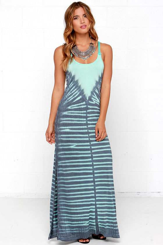 Crochet Maxi Dress - Blue Maxi Dress - Tie-Dye Maxi Dress - $49.00 - Lulus