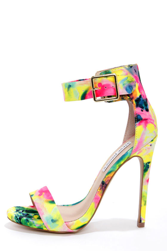 steve madden floral heels