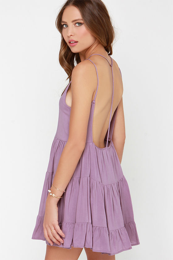 purple sundress