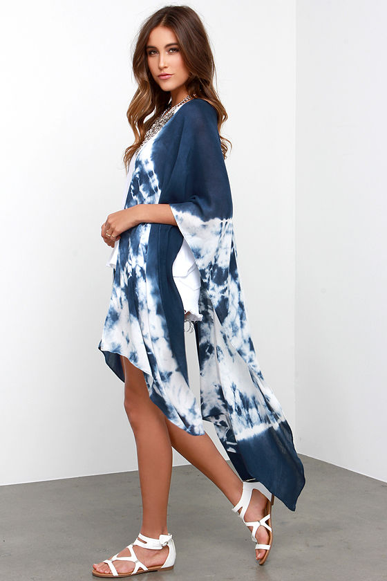Gentle Fawn Stone Kimono TieDye Kimono TieDye Scarf 54.00 Lulus