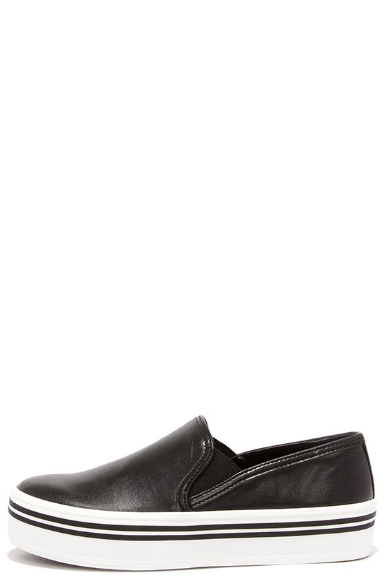non slip black flats
