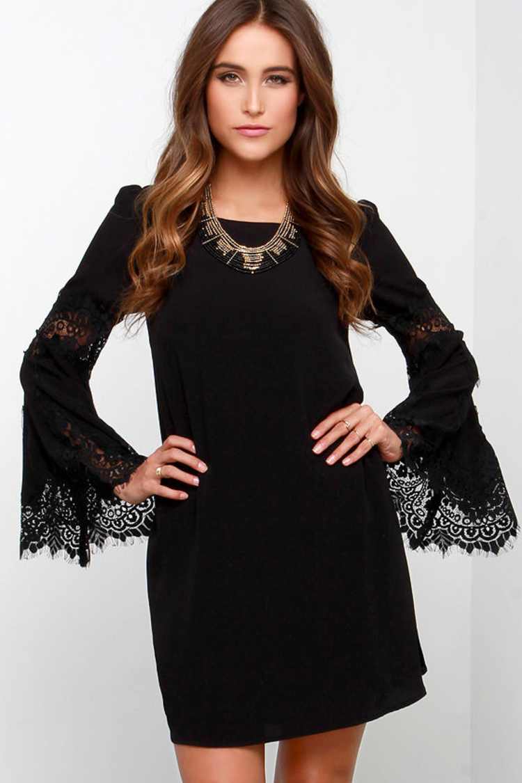 dollskill black lace dress Widow Strapless Lace Mini Dress main image 1