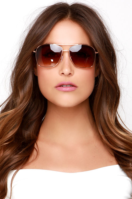 Lovely Rose Gold Sunglasses Gold Sunglasses Aviator Sunglasses