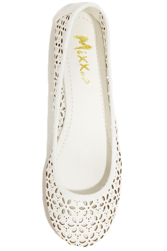 simple white flats