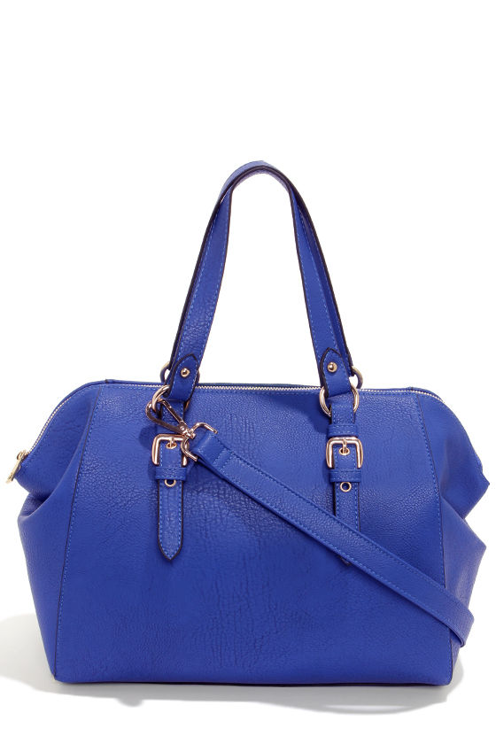 electric blue purse
