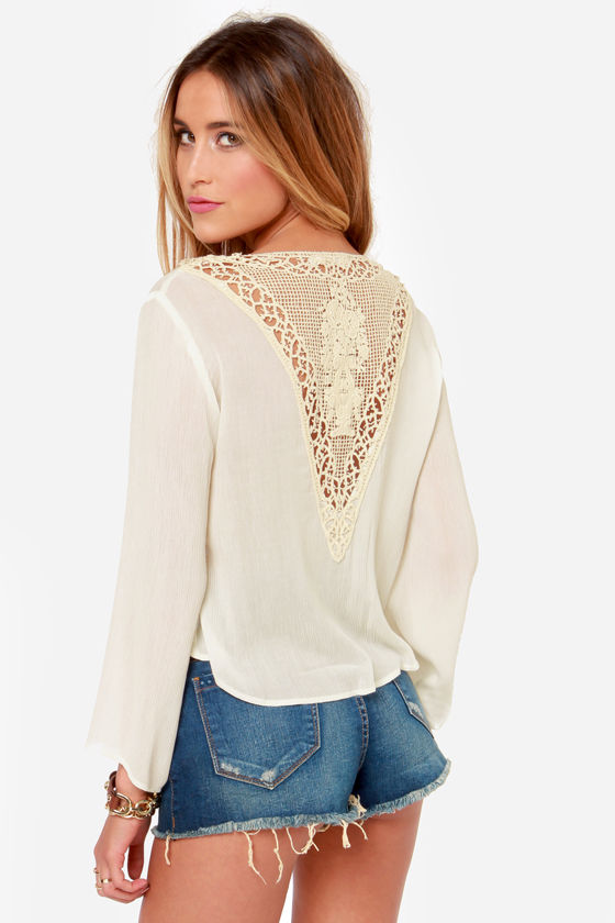 トップス OHOTORO Bohemian Blouse IVORY bohemian blouse | OHOTORO