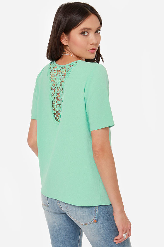 mint green top