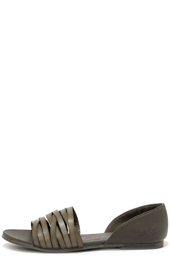 cute gray flats