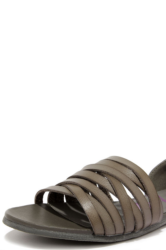 cute gray flats