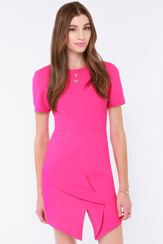 Keepsake Stubborn Love Dress - Fuchsia Dress - Pink Dress - $137.00 - Lulus