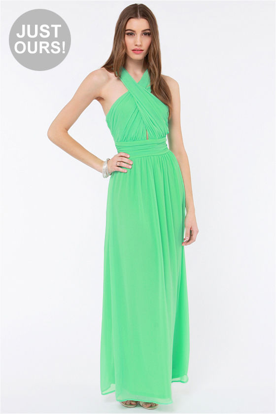 Pretty Mint Green Dress - Chiffon Dress - Maxi Dress - $62.00 - Lulus
