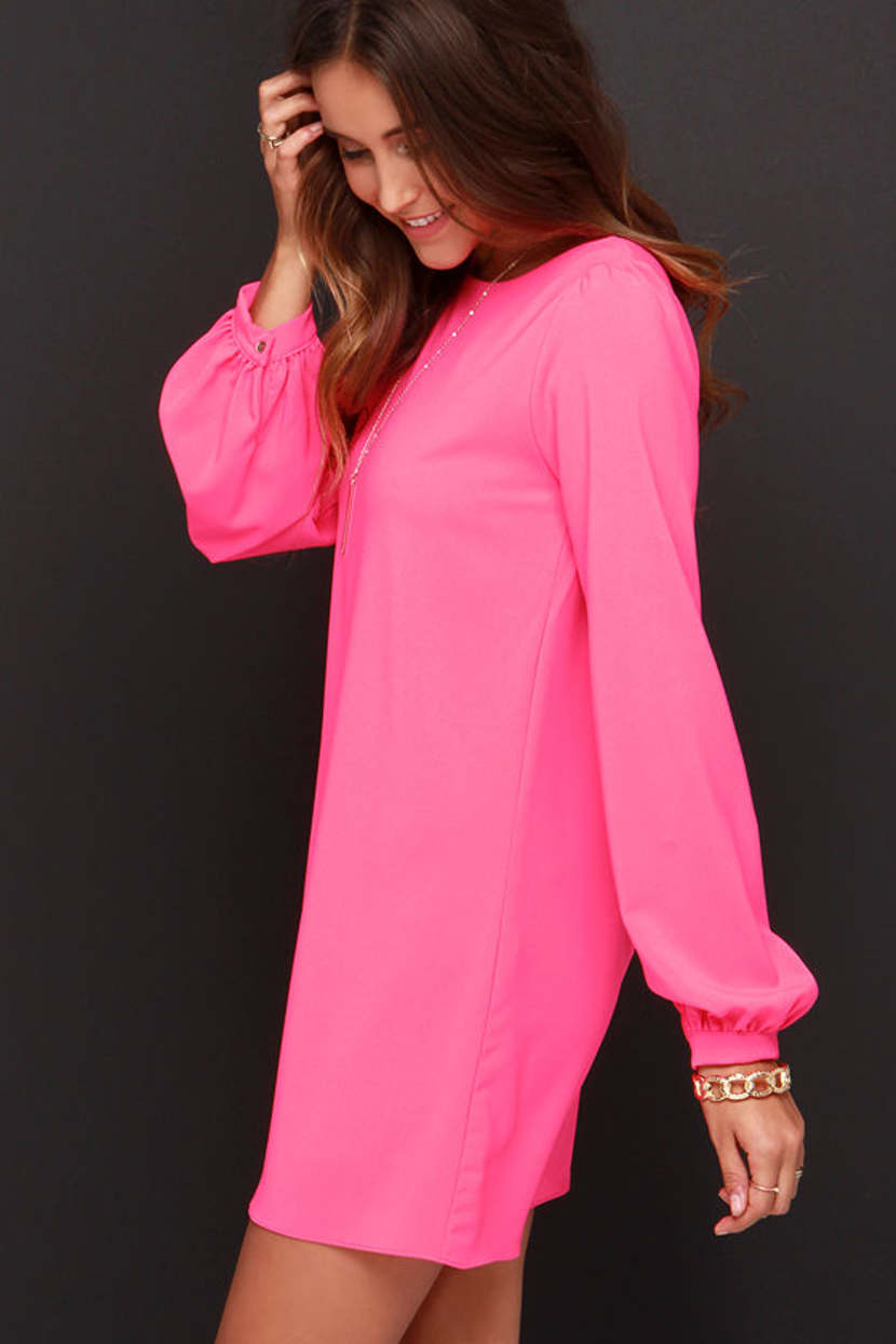 hot pink bridesmaid dress Hot Pink Pleating Chiffon Sweetheart Strapless A-line With Side Slit Long  Bridesmaid Dresses, CB0323 main image 1
