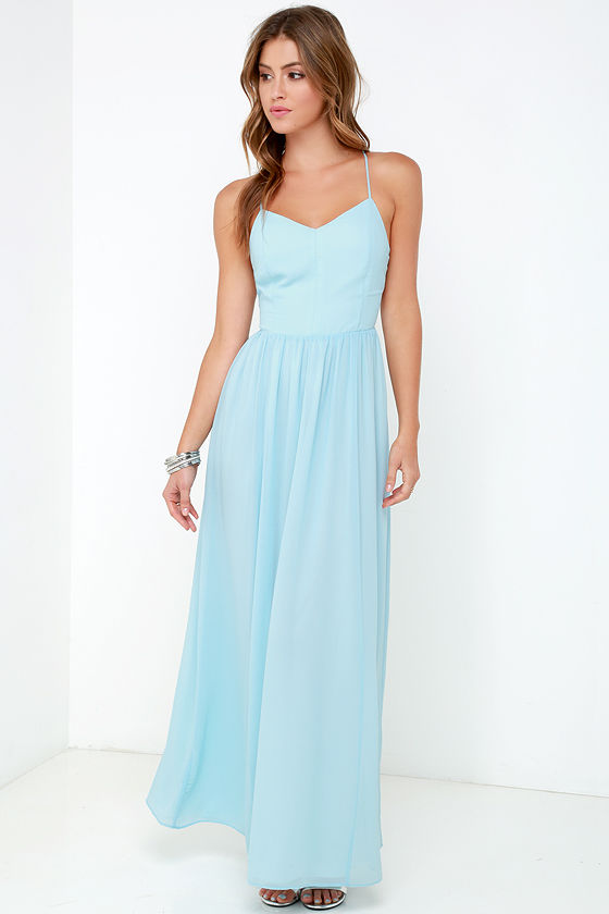 Light Blue Maxi Prom Dress Online Sales ...