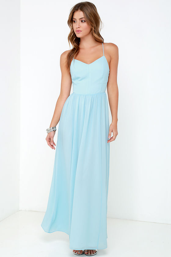 pale blue maxi