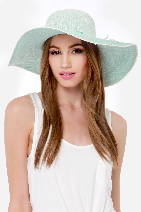 Roxy By the Sea Blue Ombre Straw Hat