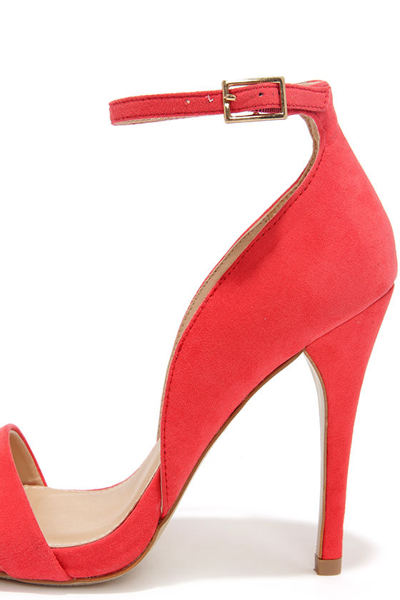 simple red heels