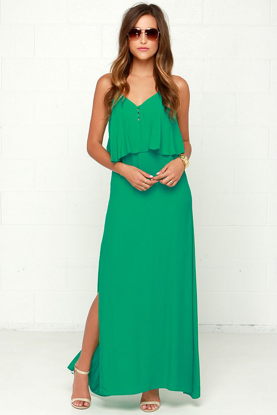 Lovely Green Dress - Maxi Dress - Sleeveless Dress - $89.00 - Lulus