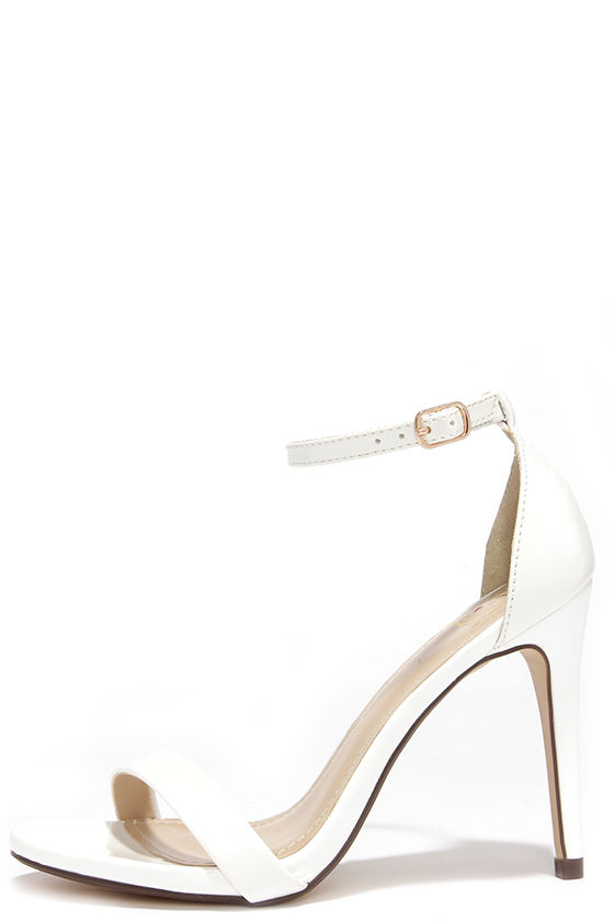 white shoes ankle strap