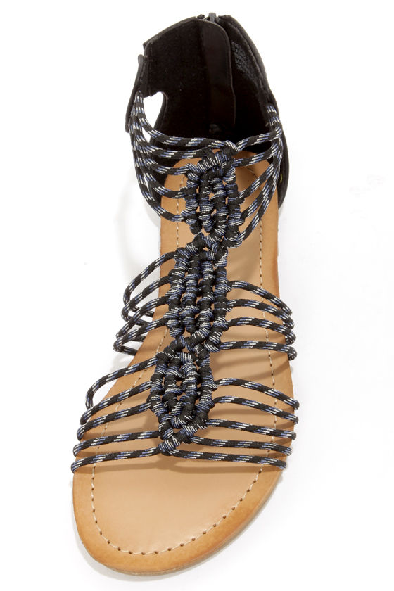 Madden Girl Knots - Black Sandals - Strappy Sandals - $39.00