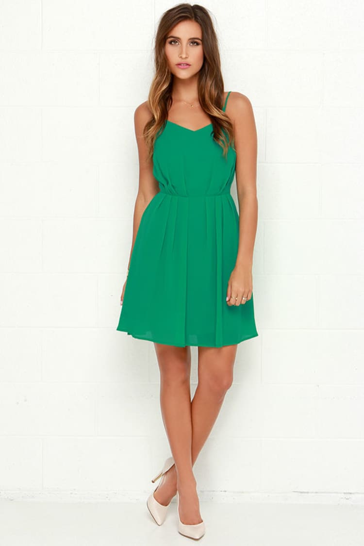 Pretty Green Dress - Day Dress - Sleeveless Dress - $82.00 - Lulus Pretty Green Dress - Day Dress - Sleeveless Dress - $82.00 - Lulus