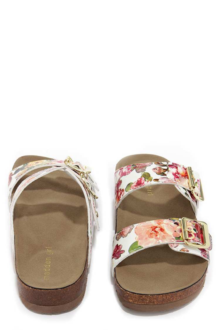Floral Madden Girls Sandals Madden Girl Jean Women's Slip-On Bow
