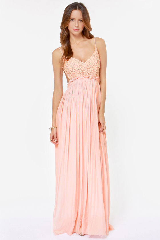 pink maxi dress casual