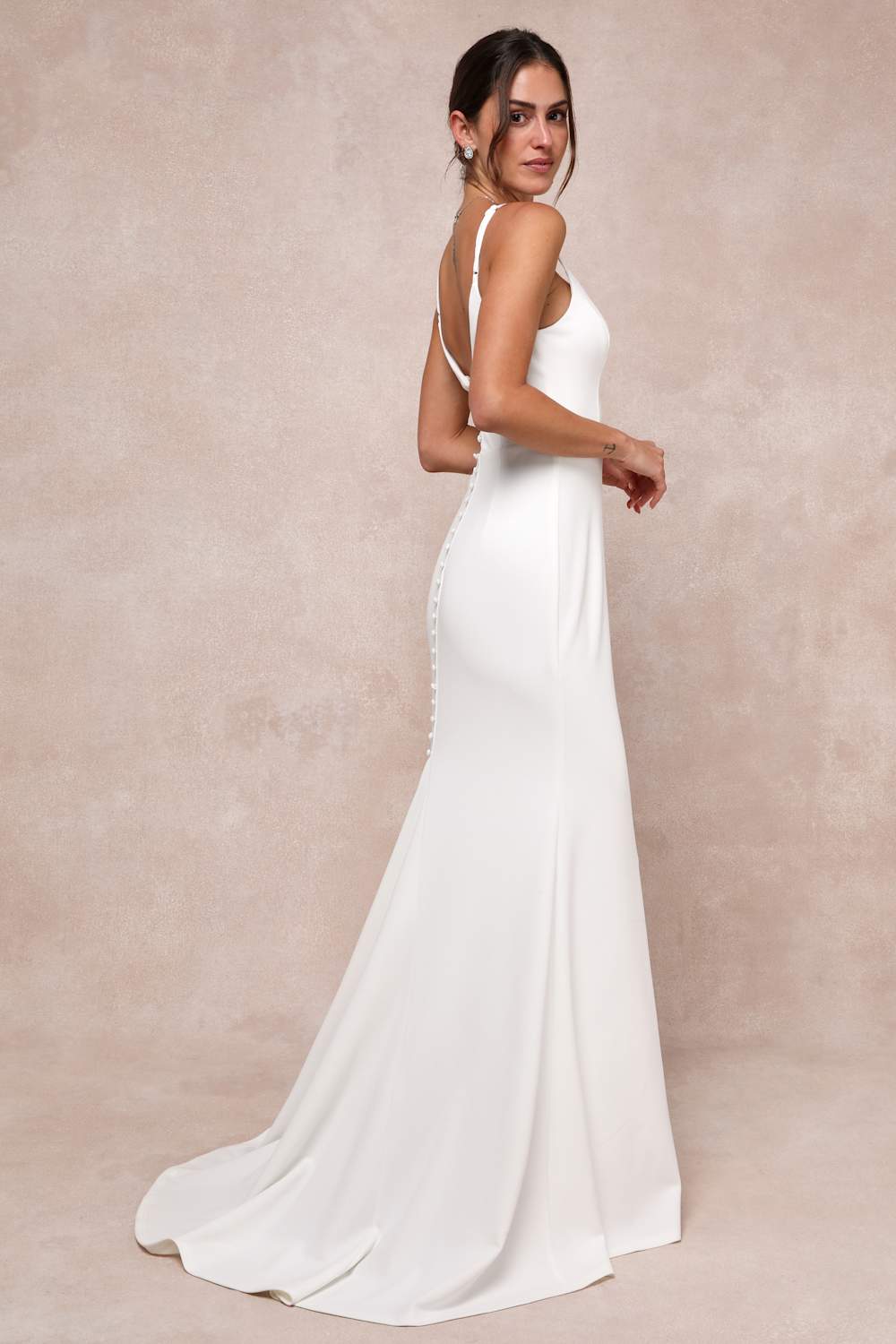 Feeling of Forever White Sleeveless Mermaid Maxi Dress