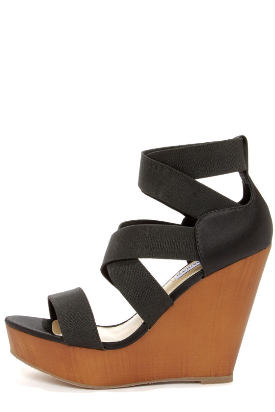 steve madden strappy wedges