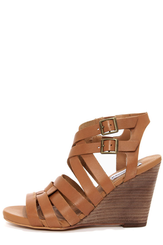 Steve Madden Venis - Leather Sandals - Wedge Sandals - $89.00 - Lulus