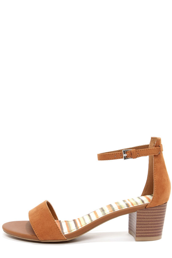 Cute Tan Sandals Ankle Strap Sandals High Heel Sandals 26.00 Lulus